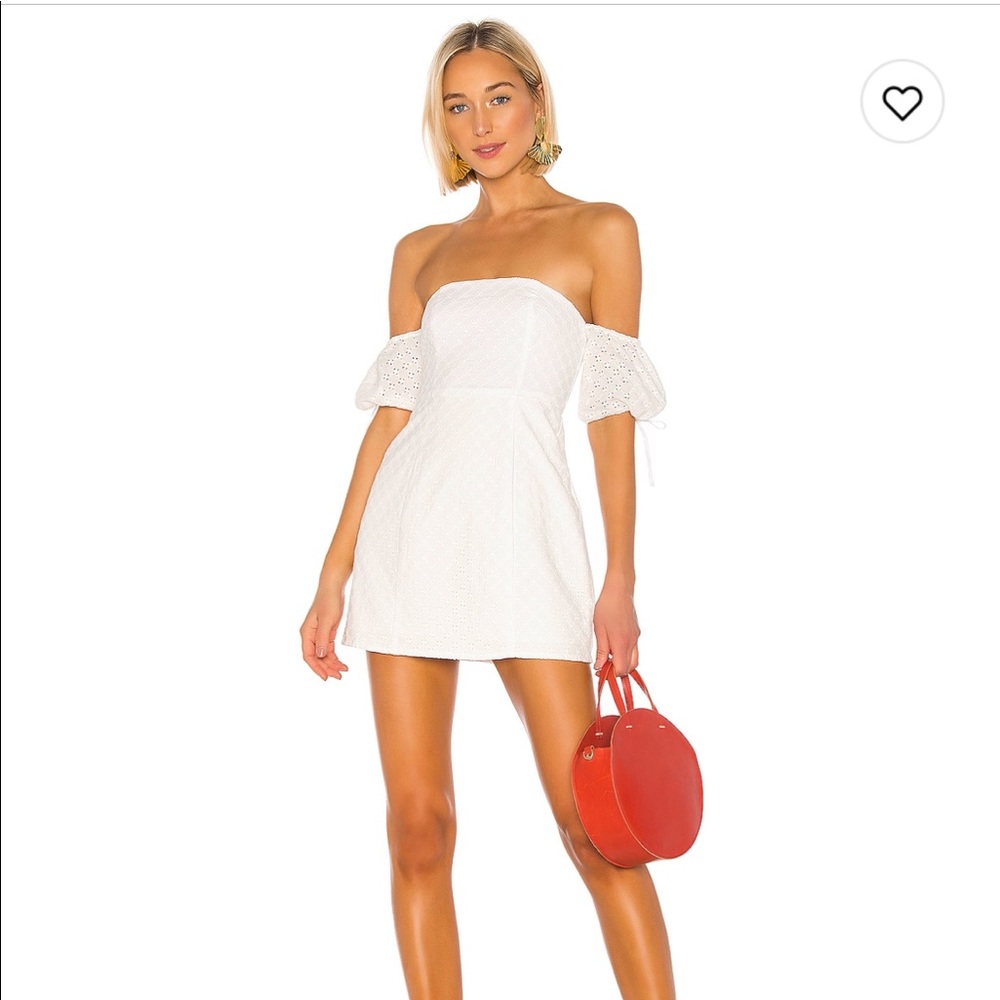 White mini dress